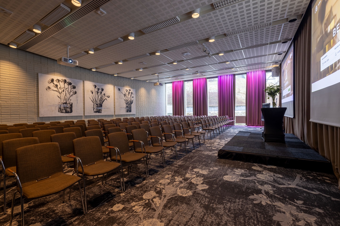 Konferenslokal Edsviken Parkettsittning