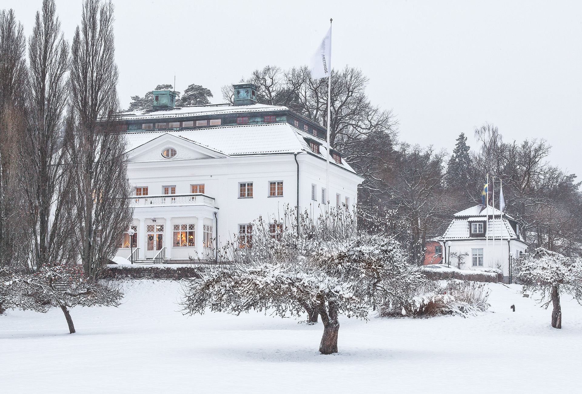 Parken Herrgården vinter