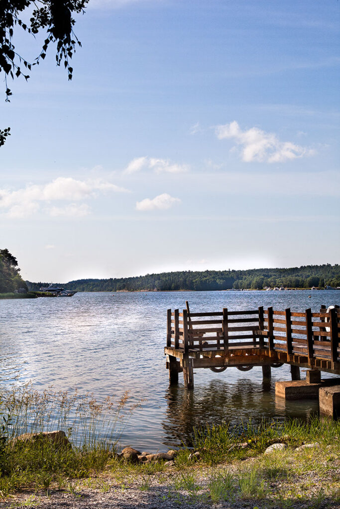 Utsikt från brygga