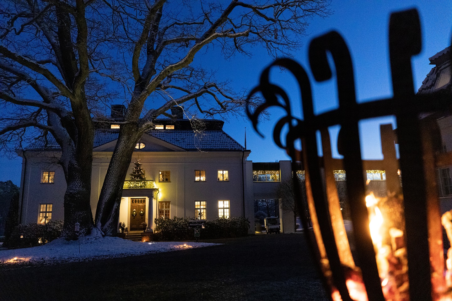Herrgården på vintertid